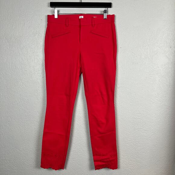GAP Skinny Ankle Scalloped Edge Pants - 4 - Picture 6 of 6